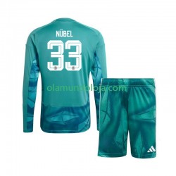Camisola Alemanha Alexander Nubel 33 Guarda-redes Criança Equipamento Primeiro Copa do Mundo 2026 Manga Comprida